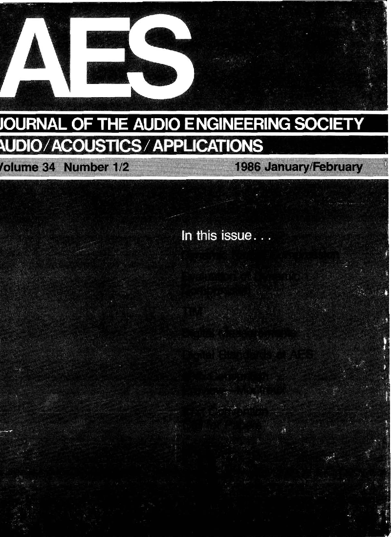 First page of “Complete Journal: Volume 34 Issue 1/2”